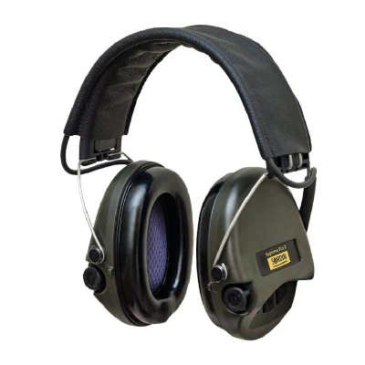 Активні навушники Sordin Supreme Pro-X Green. Наголів'я Чорне