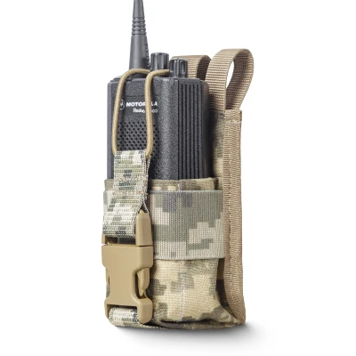 Подсумок для рации. Крепление Molle. Cordura 1000. Цвет Пиксель (мм-14)