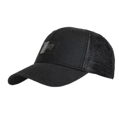 Тактична кепка 5.11 Tactical® Legacy Box Trucker Cap 6-панельна. Чорна