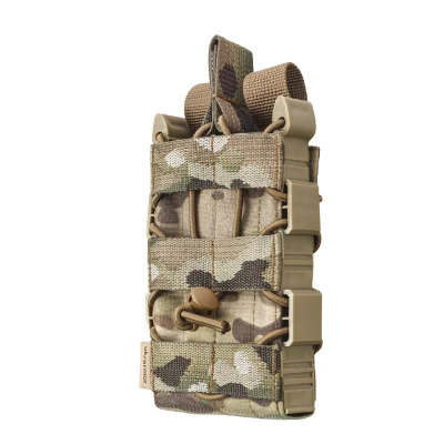 Подсумок одинарный пластиковый для магазина АК/AR. Мультикам