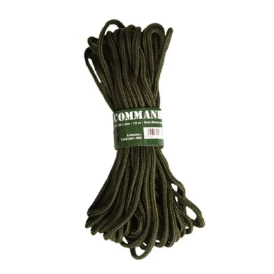 Веревка MIL-TEC Commando Rope 15 м. Материал Полипропилен. Олива