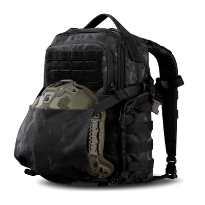 Тактический рюкзак DP20 на 20 л. Cordura 1000D. Крепление Molle. Мультикам черный