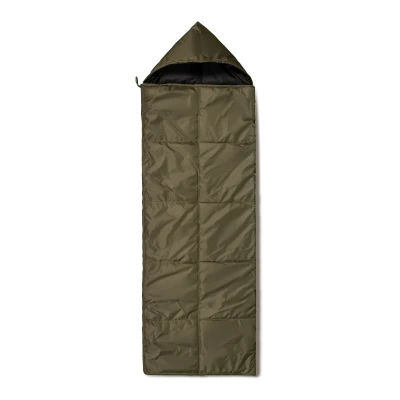 Спальный мешок летний (одеяло с капюшоном), 220 х 73 см. Цвет Хаки.