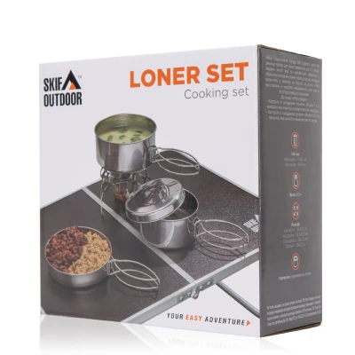 Набір для приготування їжі Skif Outdoor Loner Set. Нержавіюча сталь