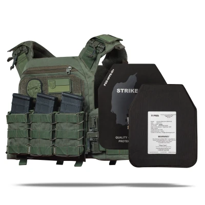 Бронежилет 3 уровня NIJ (PRO). Вес 3.5 кг. Полиэтиленовые плиты PGD-LW+ SAPI 1.5 кг. Олива
