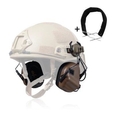 Активные наушники Earmor M31 в комплекте с дужкой/наголовьем. Койот