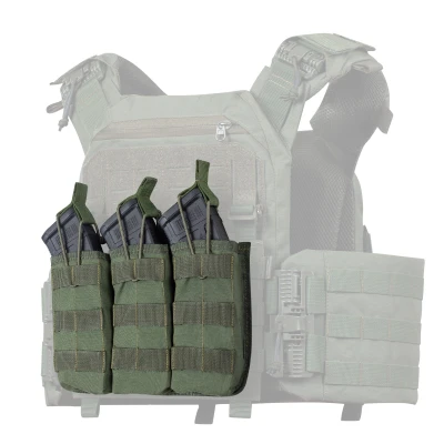 Потрійний підсумок під магазини АК/АR. Cordura 1000. Molle. Олива