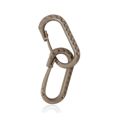 Карабін пластиковий універсальний, 60 х 40 мм. Колір Койот