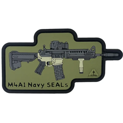 Патч (шеврон) «M4A1 Navy Seals» від А.Т.А.К.А. М’який ПВХ пластик. Олива