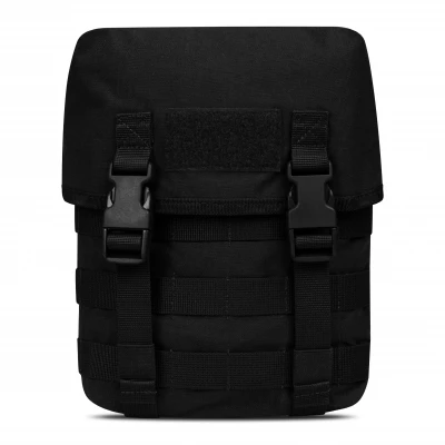 Тактический подсумок "Сухарка". Черный. Для переноса амуниции и личных вещей.