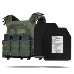 Бронежилет 3 (+++) уровня NIJ (PRO). Вес 4 кг. Керамические плиты Elmon 1.65 кг. Олива