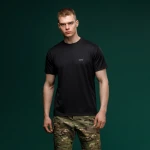 Комплект футболок (3 шт.) AIR Coolmax. Легкие и хорошо отводят влагу. Черный 2