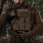 Потрійний еластичний підсумок для магазинів АК/АR відкритого типу з кріпленням MOLLE. Койот 7