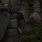 Подвійний закритий підсумок з клапаном під магазини АК/АR. Олива 7