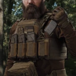 Боковий лівосторонній еластичний підсумок для магазинів АК/АR та турнікетів відкритого типу з кріпленням на липучці. Койот 4