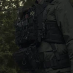 Подсумок одинарный пластиковый для магазина АК/AR. Черный 6