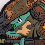 Патч (шеврон) «Осьминог» от Brand Element. Мягкий ПВХ пластик 3