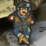 Патч (шеврон) «Малыш рожденный для войны V1» от Sanchi×А.Т.А.К.А. Мягкий ПВХ пластик 2