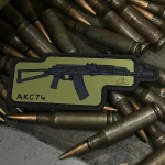 Патч (шеврон) «AKС 74» від А.Т.А.К.А. М’який ПВХ пластик. Олива 6