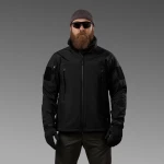 Куртка тактична Softshell Hawk Jacket. Захист від вітру та вологи.  Чорний 2