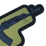 Патч (шеврон) «AKС 74» від А.Т.А.К.А. М’який ПВХ пластик. Олива 3