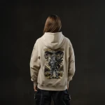 Зип-худи «War Eyes» от libkos×ukrarmor. Бежевый 10