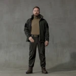Комплект одягу Softshell Hawk Jacket & Pants. Захист від вітру та вологи. Олива 2
