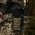 Двойной подсумок под магазины АК/АR (тканевый). Пиксель (мм-14) 3