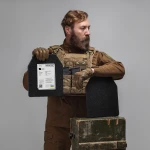 Сталева бронеплита 5 класу. Вага 4.4 кг. Розмір M (25х30 см.) 3