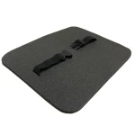 Килимок для сидіння із фіксаторами фастекс, 30 х 40 х 1,0 см, 1-шаровий, сірий 2