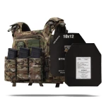 Бронежилет 4 уровня NIJ (PRO). Вес 6.4 кг. Керамические плиты PGD U-line ESAPI 2.95 кг. Мультикам