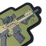 Патч (шеврон) «M4A1 Swat» от А.Т.А.К.А. Мягкий ПВХ пластик. Олива 2