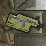 Патч (шеврон) «АК-12 М1» від А.Т.А.К.А. М’який ПВХ пластик. Олива 2