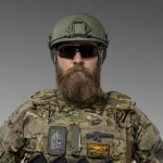 Кевларовый шлем FAST с Ops Core олива. Уровень защиты NIJ IIIA 4