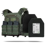 Бронежилет 4-го класса (PRO). Вес 7.3 кг. Стальные плиты 3.4 кг. Олива