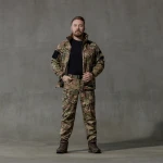 Комплект одягу Softshell Hawk Jacket & Pants. Захист від вітру та вологи. Мультикам 2