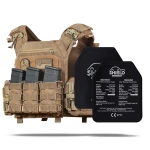 Бронежилет 6-го класса (PRO). Вес 5.7 кг. Керамические плиты Shield Germany 2.65 кг. Койот