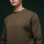 Світшот Base Soft Sweatshirt. Вільний стиль. Колір Олива/Olive 4