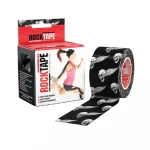 Кинезио тейп RockTape Design. Эластичная лента 5 см х 5 м. Black Skull