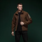 Флисовая кофта Ukrarmor Patrol Pullover Fleece Coyote. Polyester, windproof 2