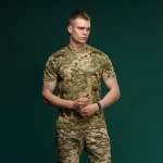 Футболка сетчатая AIR Coolmax. Легкая и хорошо отводит влагу. Пиксель (мм-14) 2