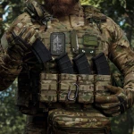 Одинарный подсумок под магазин АК, пластиковая основа. MOLLE интерфейс. Мультикам 5