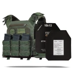 Бронежилет 4 уровня NIJ (PRO). Вес 6.4 кг. Керамические плиты PGD U-line ESAPI 2.95 кг. Олива