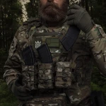 Подсумок одинарный пластиковый для магазина АК/AR. Мультикам 6