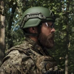 Кевларовий шолом TOR (додатковий захист вух та скроні). Виробник: Україна. Олива. L 3