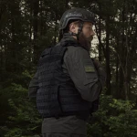 Боевой бронежилет IBV-1. Вес 3.6 кг. Увеличенная площадь защиты. Черный. L/XL 14