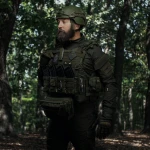 Одинарний закритий підсумок з клапаном під магазин АК/АR. Олива. 4