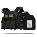 Бронежилет 4 уровня NIJ (PRO). Вес 6.4 кг. Керамические плиты PGD U-line ESAPI 2.95 кг. Черный