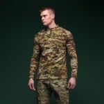 Флисовая тактическая кофта Garrison Fleece Multicam. Temperature control, polyester 2