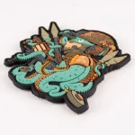 Патч (шеврон) «Осьминог» от Brand Element. Мягкий ПВХ пластик 4